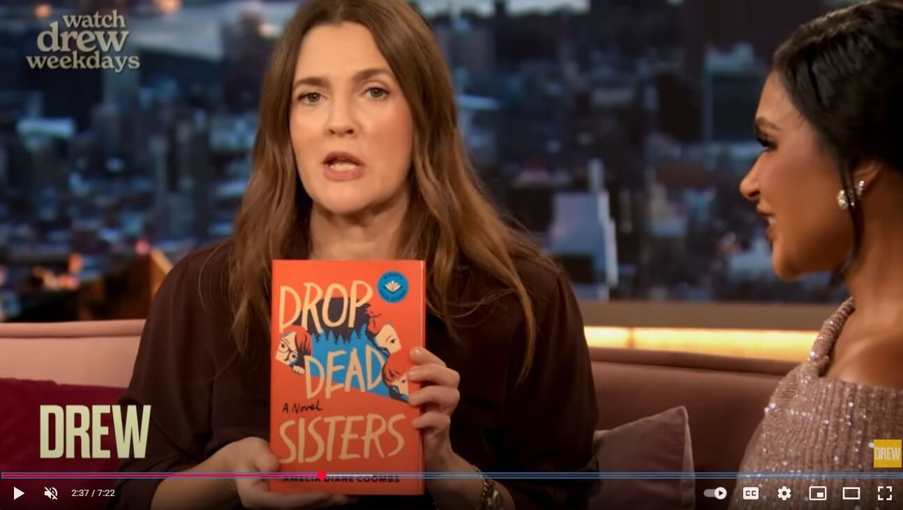 Amelia Diane Coombs discussing Drop Dead Sisters on The Drew Barrymore Show